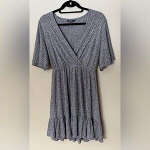 SHEIN Heather Gray V-Neck Dress